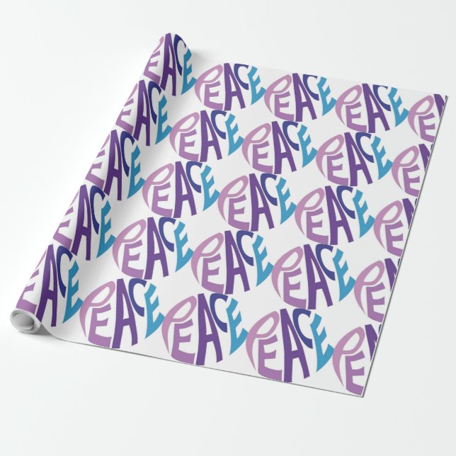 FRIEDEN  GESCHENKPAPIER (Ungerollt)