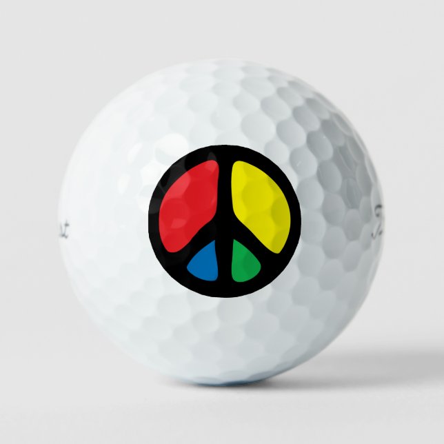 Frieden Golfball (Vorderseite)