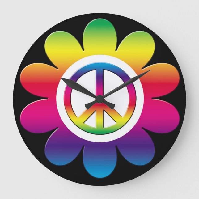 Frieden Große Wanduhr (Vorderseite)