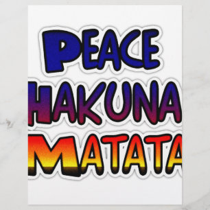 Frieden Hakuna Matata Geschenke Produkte
