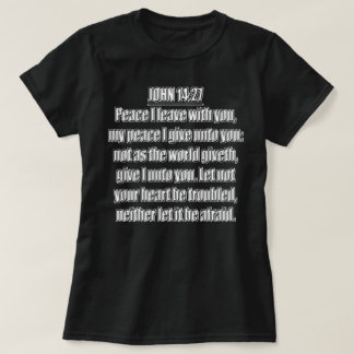 Frieden hinterlasse ich euch, Johannes 14,27 (Luth T-Shirt
