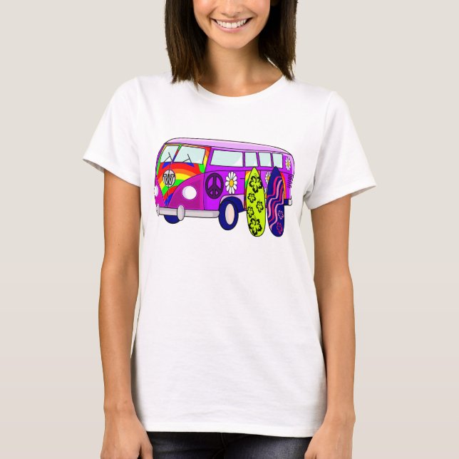 FRIEDEN, HIPPIE T-Shirt (Vorderseite)