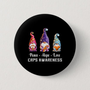 Frieden Hoffnung Liebe Gnome CRPS-Bewusstsein Button