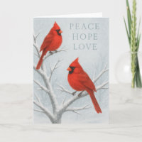 Frieden, Hoffnung und Liebe Roter Vogel
