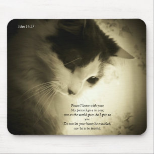 Frieden I geben John-14:27 Mousepad
