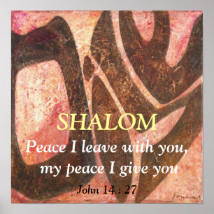 Frieden I verlassen mit Ihnen, mein Gi des Poster