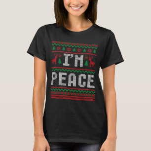 Frieden Ich komme in Frieden Paar passende hässlic T-Shirt