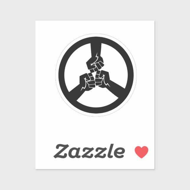 Frieden im Krieg Aufkleber (Blatt)