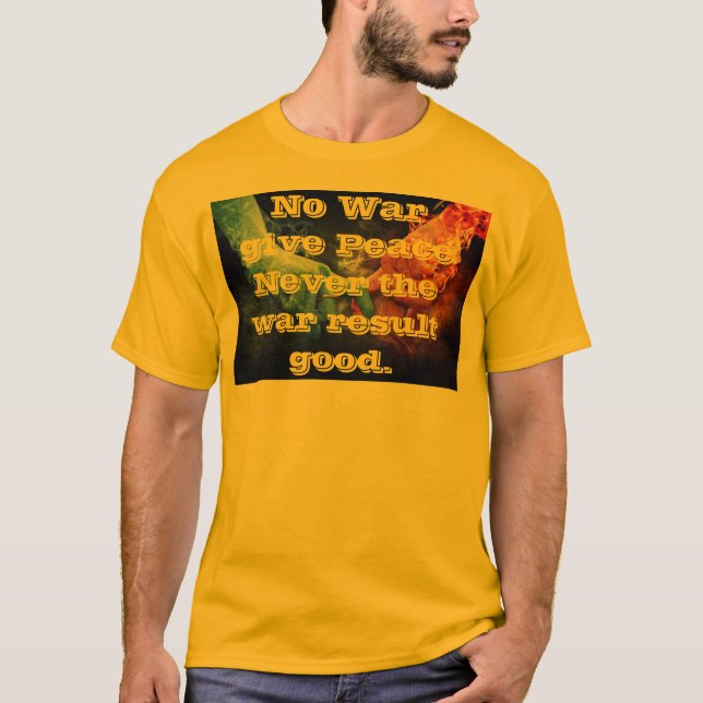Frieden im Krieg Männer T - Shirt (Vorderseite)