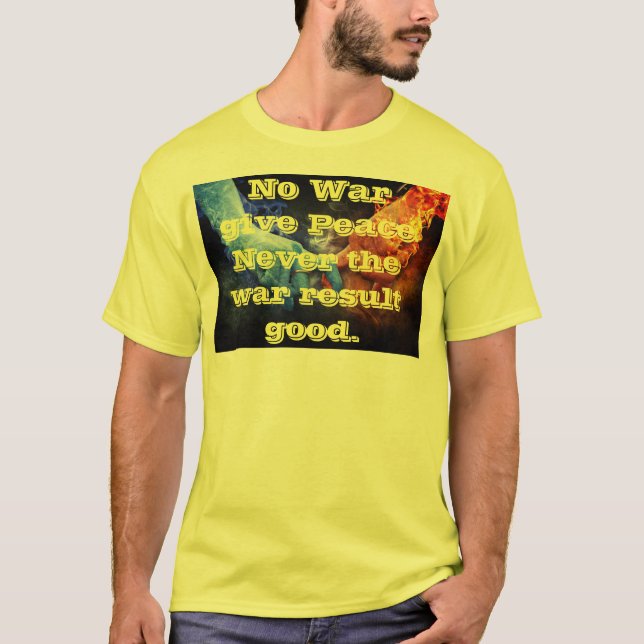 Frieden im Krieg Männer T - Shirt (Vorderseite)
