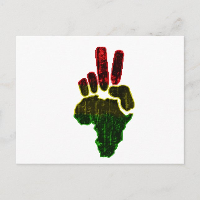 Frieden in Afrika Postkarte (Vorderseite)