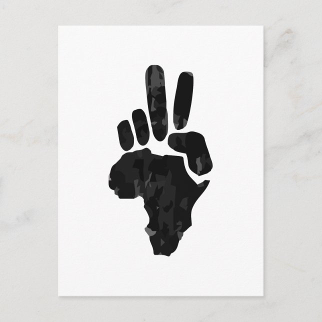 Frieden in Afrika Postkarte (Vorderseite)
