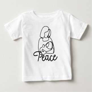 Frieden in den Waffen der Mama Baby T-shirt