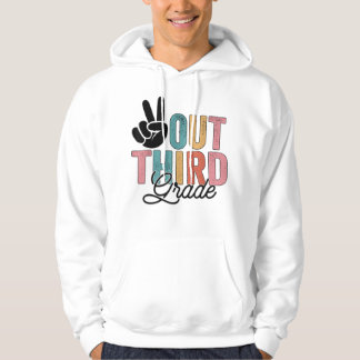 Frieden in der dritten Klasse letzten Schultag 202 Hoodie