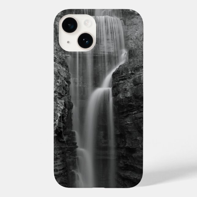 Frieden in der indischen Klippe Graustufen Case-Mate iPhone Hülle (Rückseite)