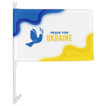 Frieden in der Ukraine Autoflagge