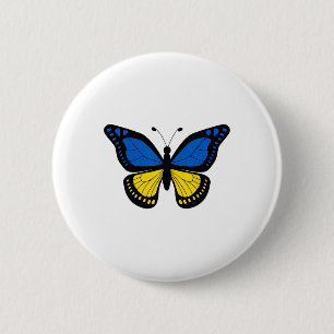 Frieden in der Ukraine für Frauen Ukrainische Flag Button