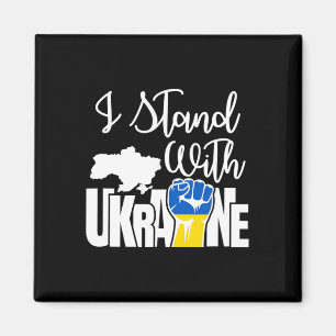 Frieden in der Ukraine Ich stehe hinter der Ukrain Magnet