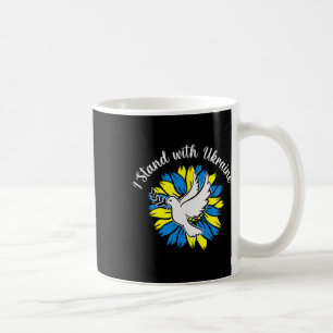Frieden in der Ukraine Taube Sonnenblume Ukraine Kaffeetasse