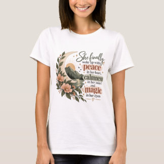 Frieden in ihrem Herzen Magie in ihren Augen Boho  T-Shirt