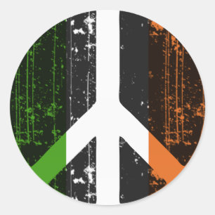 Frieden in Irland Runder Aufkleber