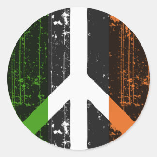 Frieden in Irland Runder Aufkleber