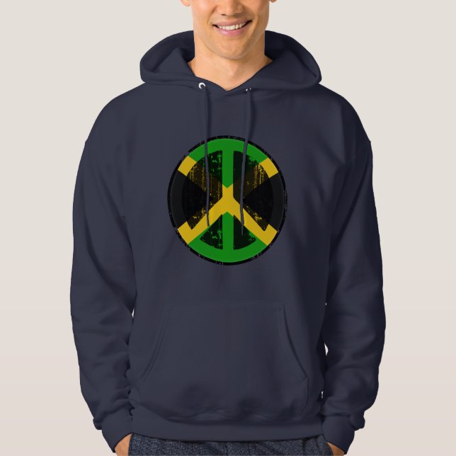 Frieden in Jamaika Hoodie (Vorderseite)