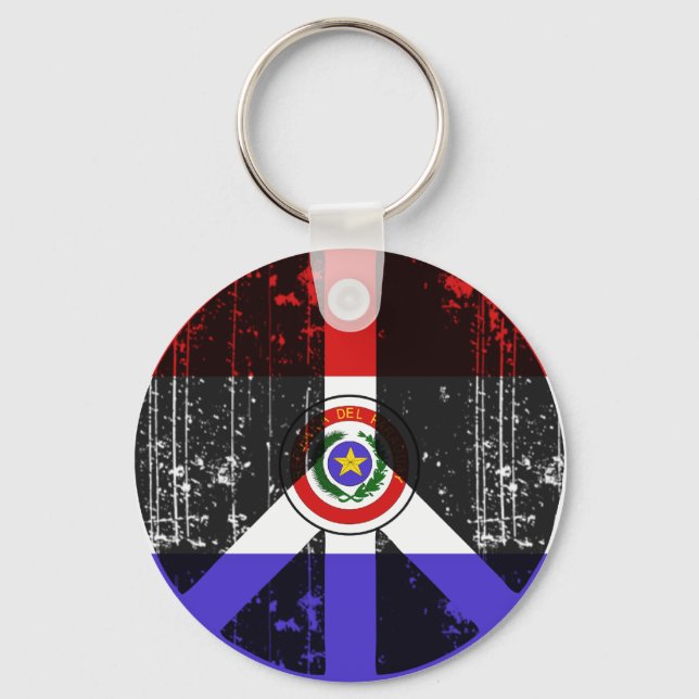 Frieden in Paraguay Schlüsselanhänger (Vorderseite)