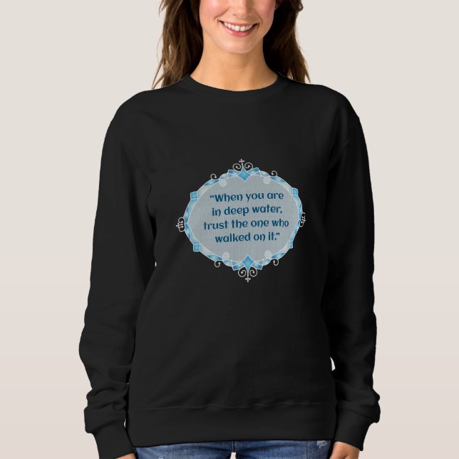 Frieden in tiefen Gewässern Sweatshirt (Vorderseite)