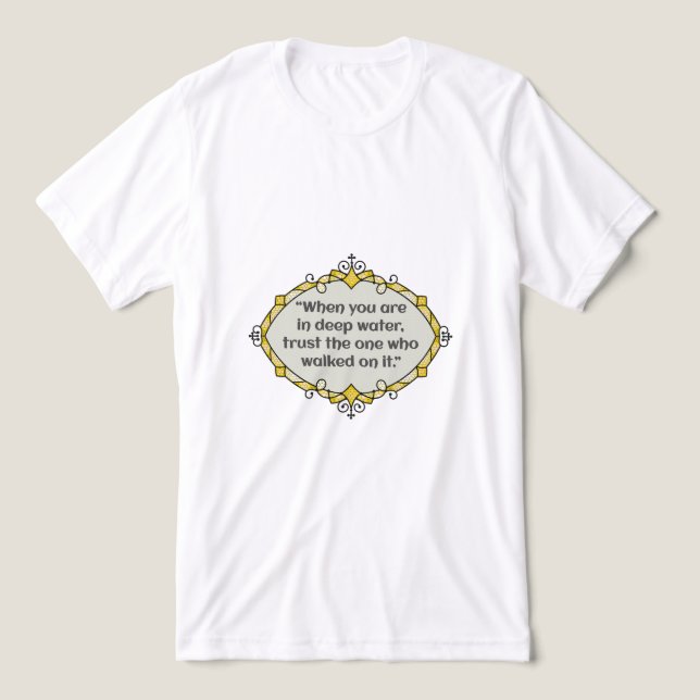 Frieden in tiefen Gewässern Tri-Blend Shirt (Design Vorderseite)