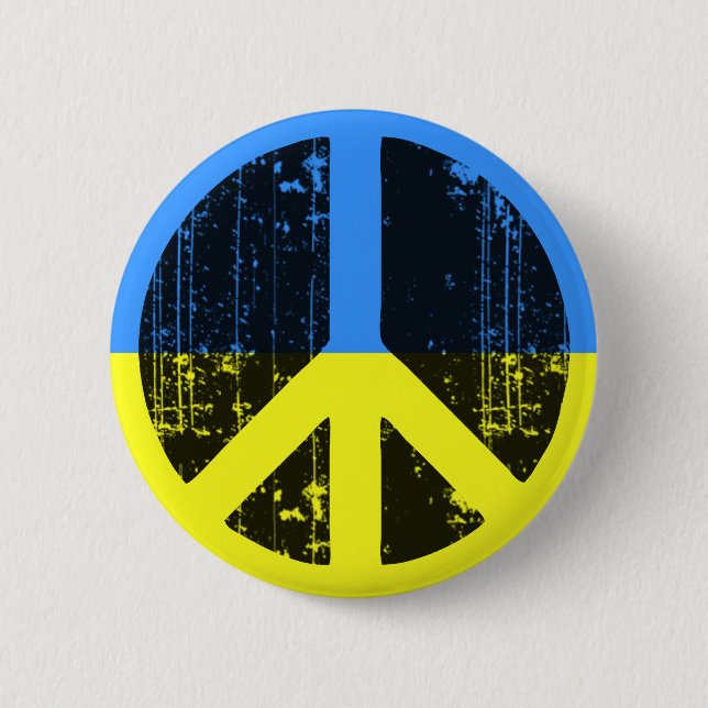 Frieden in Ukraine Button (Vorderseite)