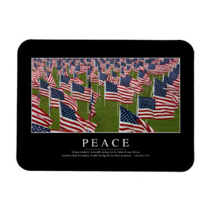 Frieden: Inspiration Zitat 2 Magnet