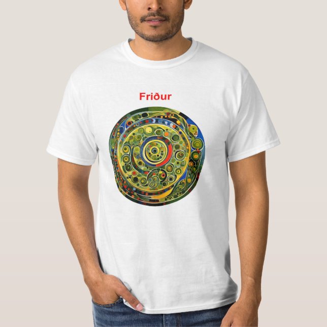 Frieden - Isländisch T-Shirt (Vorderseite)