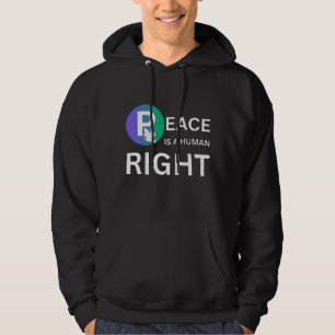 Frieden ist ein Menschenrecht Symbol von Taube u Hoodie