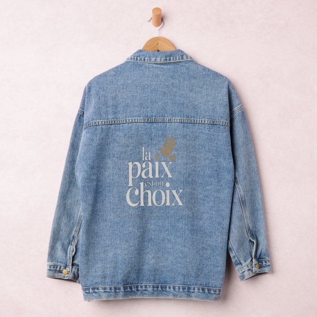 Frieden ist eine Wahl Jeansjacke (Hangar)