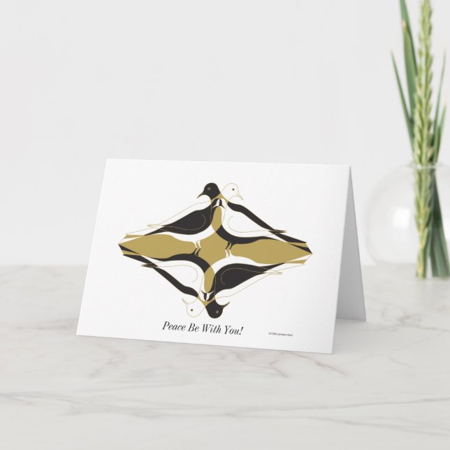 Frieden ist mit Ihnen! Feiertagskarte (Vorderseite)