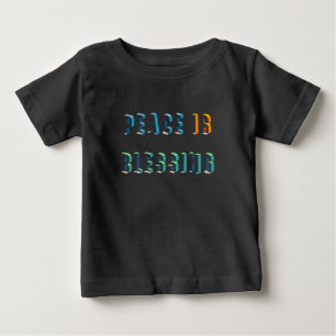 Frieden ist segnen baby t-shirt