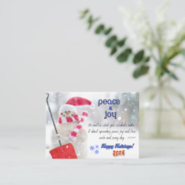 FRIEDEN & JOY HOLIDAY GREETING CARD MITTEILUNGSKARTE