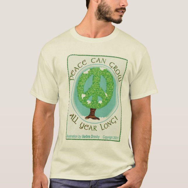 Frieden kann T - Shirt wachsen lassen (Vorderseite)
