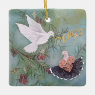Frieden keramikornament