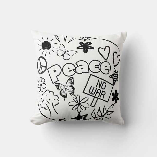 Frieden Kissen (Vorderseite)