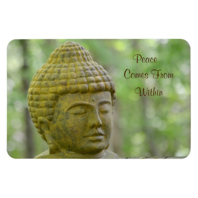 Frieden kommt aus Buddha Magnet (Horizontal)