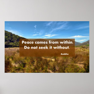 Frieden kommt von innen poster