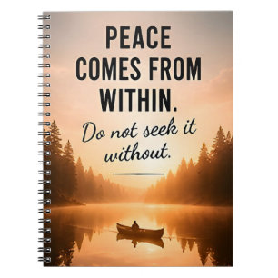 🕊️ Frieden kommt von innen Tägliche Inspiration ✨ Notizblock