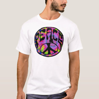 Frieden - Krawatte gefärbter Hintergrund T-Shirt