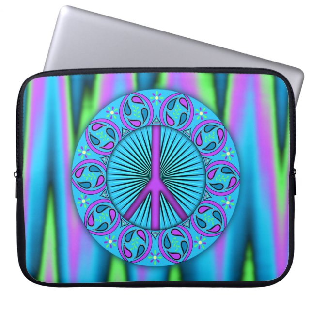 Frieden ~ Leaf Laptopschutzhülle (Vorderseite)
