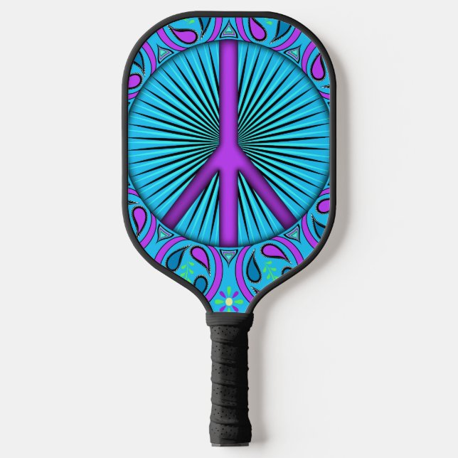 Frieden ~ Leaf Pickleball Schläger (Vorderseite)