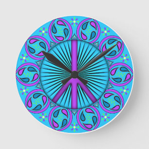 Frieden ~ Leaf Runde Wanduhr