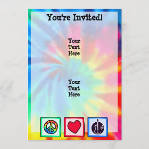 Frieden, Liebe, Akustikgitarren Einladung