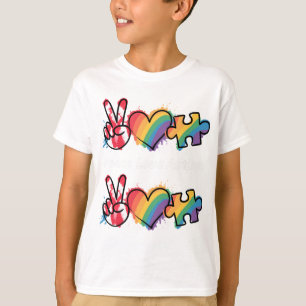 Frieden.Liebe.Autismus  T-Shirt